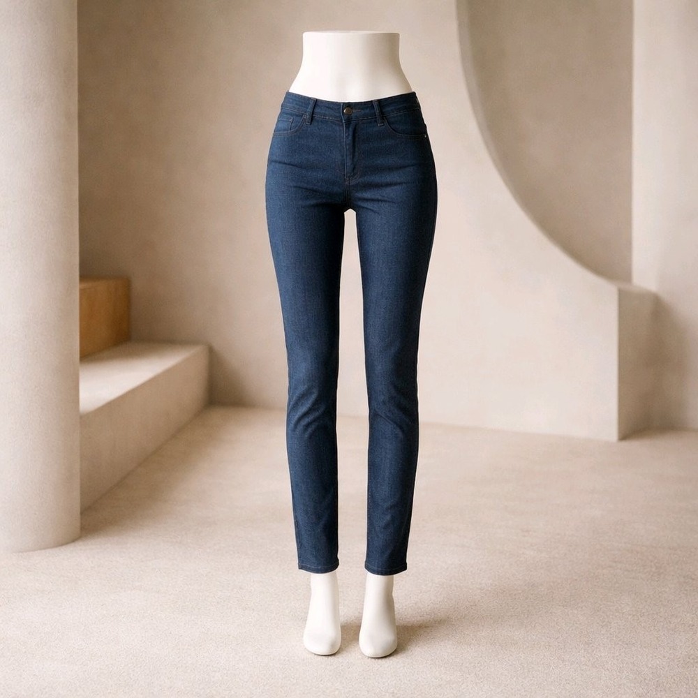 Gap Slim City Pants‎ Dark Indigo Blue Stretch Professional Trousers Size 6R